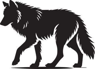 Black and white wolf