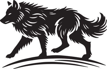 Fototapeta premium Black and white wolf