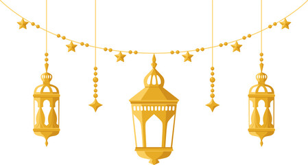 Ramadan Islamic Lantern Illustration