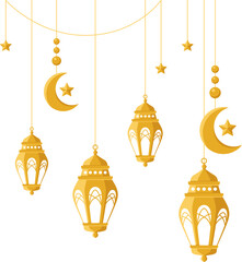 Ramadan Islamic Lantern Illustration