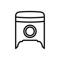 high quality modern piston icon  with minimalist design for digital and print projects