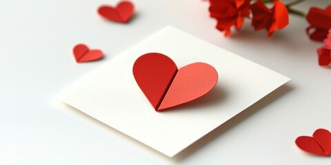 Romantic gesture heart art creation home crafting calm diy