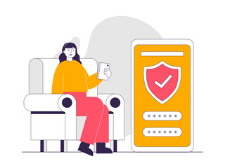 Investment security. Investment illustrations. Flat vector illustrations