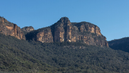 Rock escarpment near Glen Davis, NSW