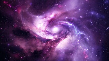Purple galaxy Watercolor background Abstract
