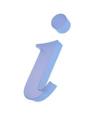 Symbol information on white background. Isolated 3D illustration