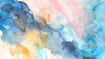 Fototapeta premium Art Watercolor Colorful Abstract dreamy Galactic