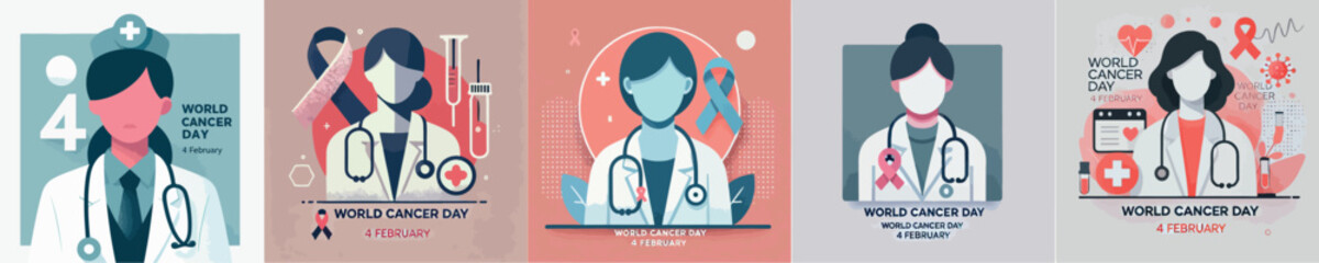 image of a female doctor saying World Cancer Day