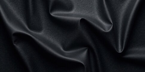 Obraz premium Subtle folds, black paper, cool poster effect, matte finish , art, graphic, folds