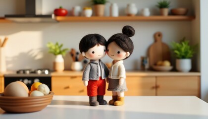 Fototapeta premium a couple celebrating Chinese new year