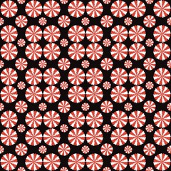 The circular image is composed of white and red propellers, used to make backgrounds, covers, paper patterns, designs, abstract patterns on the product surface.