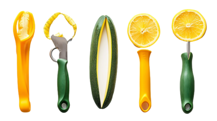 Vegetable Peeler Set for Easy Peeling - Isolated on White Background