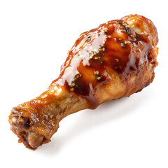 real fried chicken isolate on white