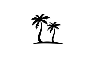 palm tree silhouette vector