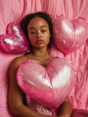 woman with heart
