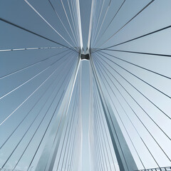 Modern Suspension Bridge: Engineering Marvel of Civil Infrastructure for Load Distribution and Environmental Stress Resistance