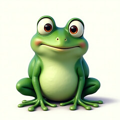Obraz premium green eyed frog
