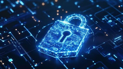 Digital Security with Minimalist High Contrast Design