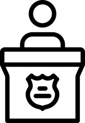 Police News Line Icon