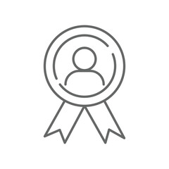 Employee of the Month, premium award icon in line style. High quality outline symbol of achievement