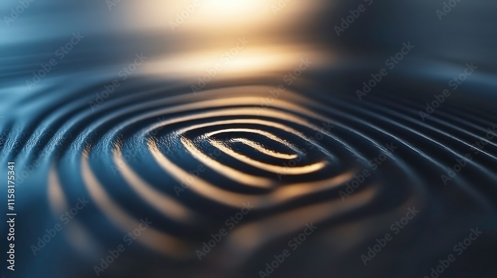 Poster modern abstract patterns with soft light effect