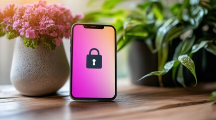 Modern Mobile Authentication Concept with Clean Design