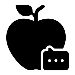 conversation glyph icon