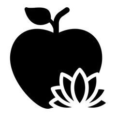 wellness glyph icon
