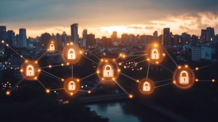 Tech Systems Overlay with High Contrast Background