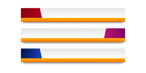 News lower third vector design.Set banner and lower third for news and live. bottom third for broadcast and online media	