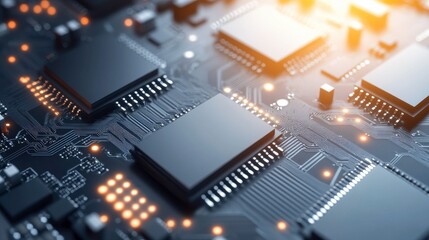 Abstract Circuit Design with Bright Light Overlays