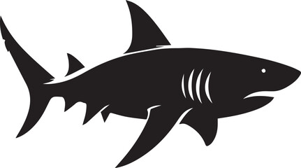 Fototapeta premium Shark silhouette