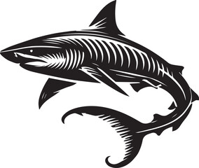 Obraz premium Shark silhouette