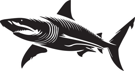 Obraz premium Shark silhouette