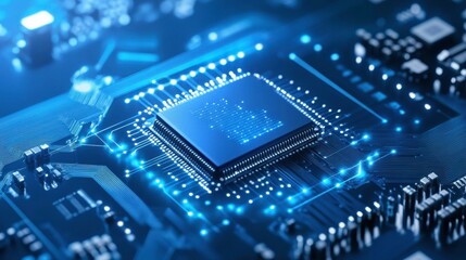 Animated Chip Designs in a Tech Lab Environment