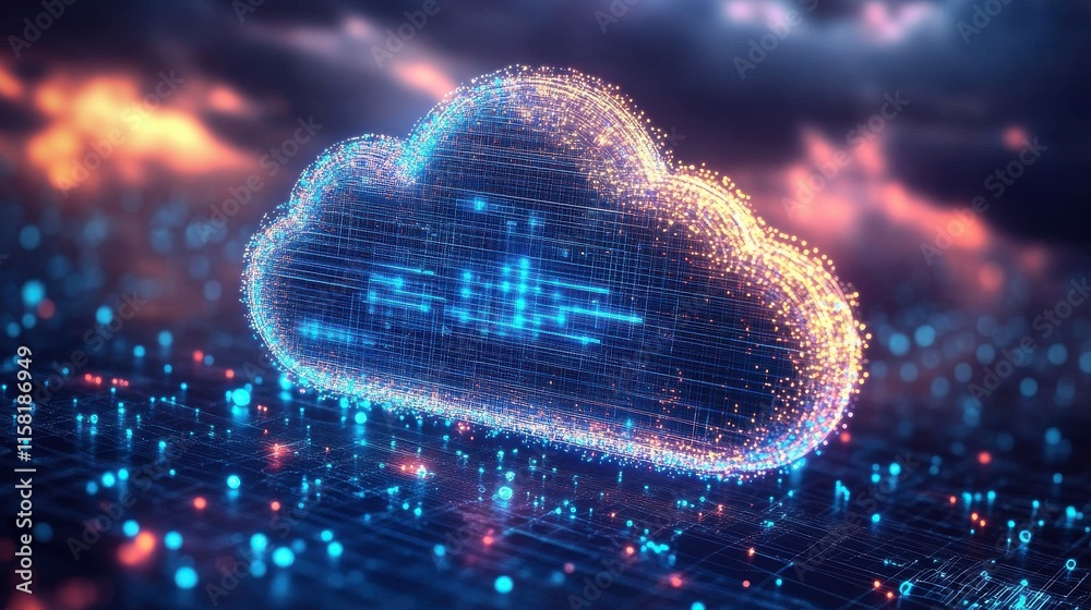 Poster Cloud Technology with Ambient Light and Digital Display