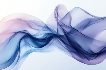 Naklejka premium Abstract flowing waves in soft colors creating a serene and dynamic visual effect.