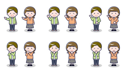 私服の10代の男女 04