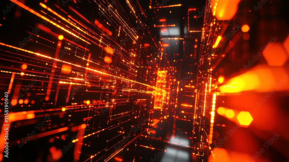 Poster Digital Transmission and Networking in High Contrast Graphics