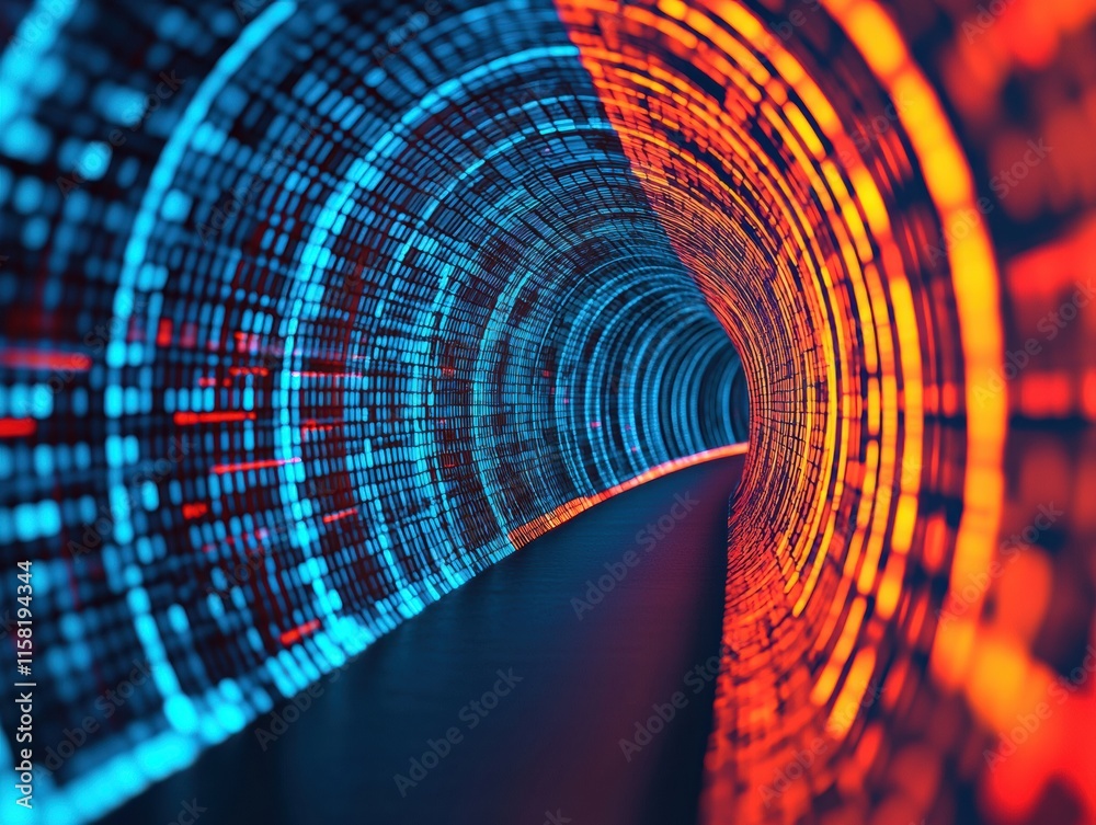 Aufkleber digital tunnel transforming business through innovation and creativity