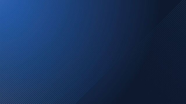 Dark blue background with thin line pattern. Concept of futuristic, technology, and hi tech wallpaper banner. Minimal color gradient banner template.