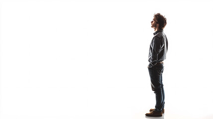 Person Isolated on White Background - Human Figure