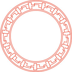 Chinese Circle Frame Decoration