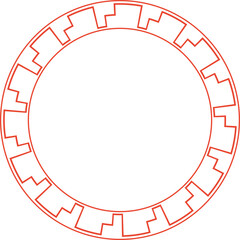 Fototapeta premium Chinese Circle Frame Decoration