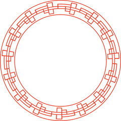 Chinese Circle Frame Decoration