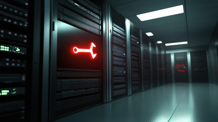 Tech Service Room with Animated Wrench Icon