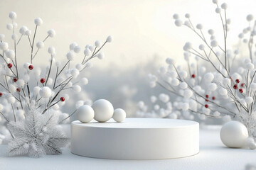 Mini Podium white snow