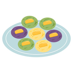 PUTO CHEESE with Salted Eggs filipino food