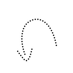 Set of hand drawn black arrow line illustrations in various styles 