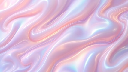 Obraz premium Abstract iridescent pearl texture with flowing colors and a glossy finish, resembling mother-of-pearl.